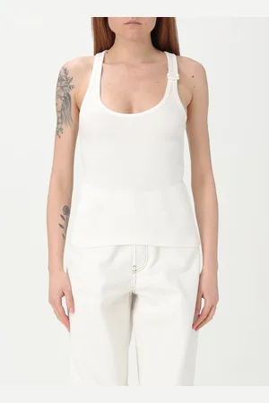 Courrèges Canotta in cotone stretch