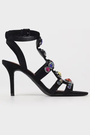 Kurt Geiger Sandalo Octavia in camoscio con strass
