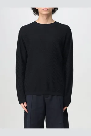 Emporio Armani Maglia a girocollo con lavorazione zig zag