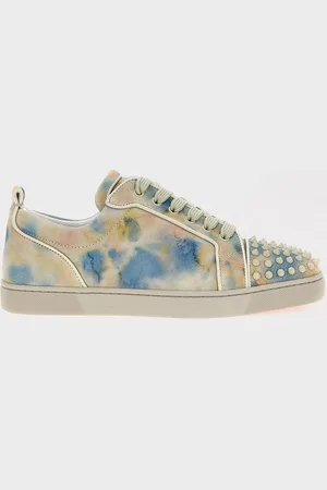 Christian Louboutin Sneakers Louis Junior Spikes in camoscio multicolor