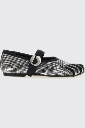 COPERNI Ballerina Five Toe in tessuto con strass all over
