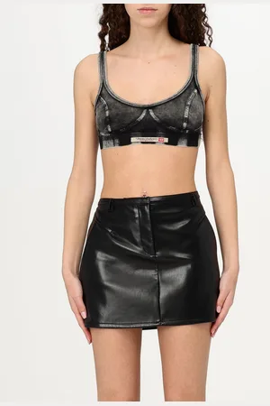 Diesel Top cropped in cotone stretch