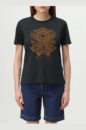 Etro T-shirt in cotone con logo