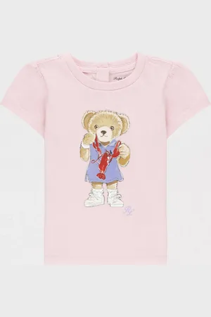 Ralph Lauren T-shirt Bear in cotone