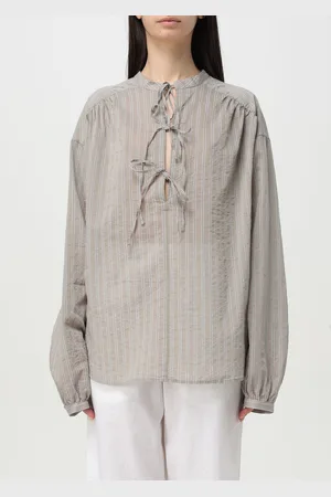 BARENA Blusa in misto cotone a righe