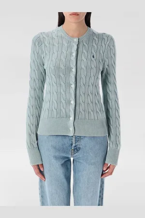 Ralph Lauren Cardigan a girocollo in cotone tricot