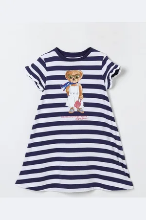 Ralph Lauren Abito a righe con stampa Teddy Bear