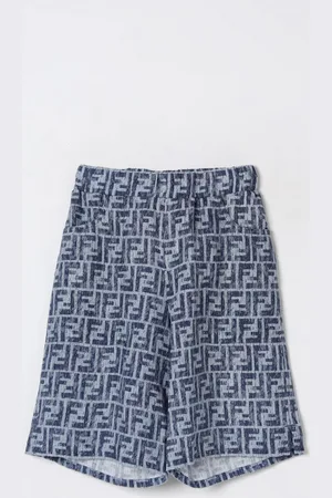Fendi Pantaloncino jogging in lino FF