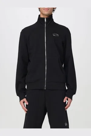 Diesel Felpa con zip in cotone Oval D