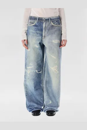 OUR LEGACY Jeans wide leg in distressed