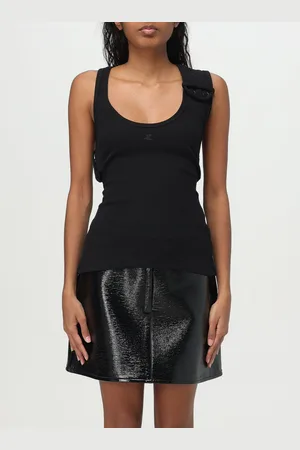 Courrèges Canotta in cotone stretch