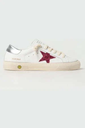 Golden Goose Sneakers May in pelle e glitter