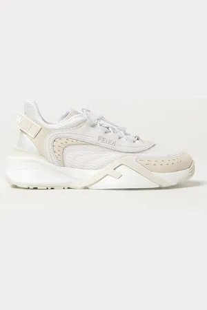 Fendi Sneakers Flow in camoscio e mesh