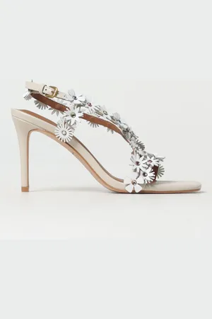 Kurt Geiger Sandalo in pelle con fiori applicati
