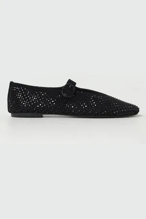 Kurt Geiger Ballerina in camoscio con strass all over