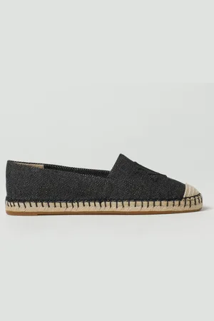 Ralph Lauren Espadrillas in canvas con logo ricamato