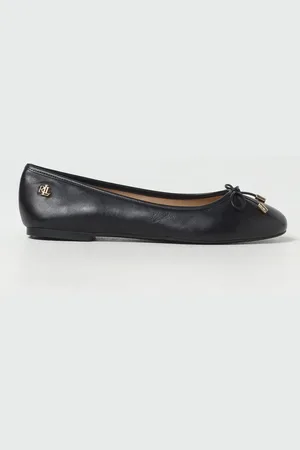 Ralph Lauren Ballerina in pelle con fiocco
