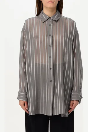 REMAIN Camicia in misto viscosa a righe