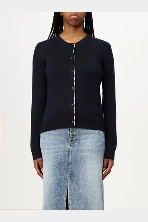 Barbour Cardigan a girocollo con toppe check