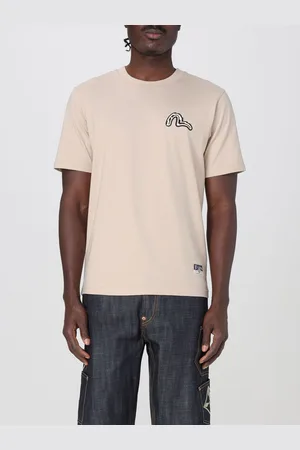 Evisu T-shirt in cotone con stampa logo