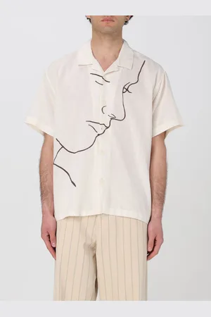 Obey Camicia in cotone e lino con stampa