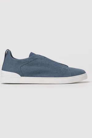 Ermenegildo Zegna Sneakers Triple Stitch in cotone e lino