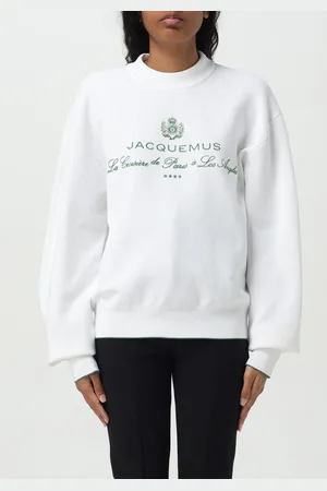 Jacquemus Felpa in misto cotone con logo ricamato