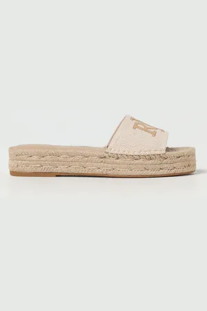 Ralph Lauren Espadrillas in canvas con logo ricamato