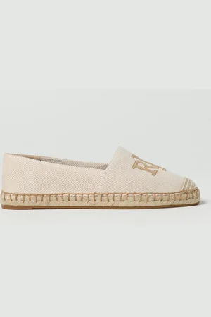 Ralph Lauren Espadrillas in canvas con logo ricamato