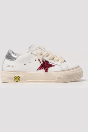 Golden Goose Sneakers May in pelle e glitter
