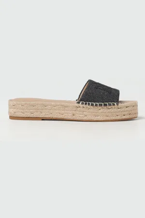 Ralph Lauren Espadrillas in canvas con logo ricamato