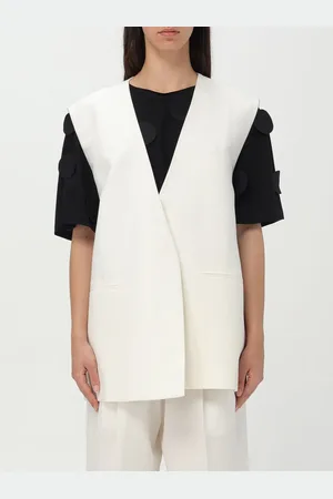 MEIMEIJ Gilet a monopetto Meimej in misto lino