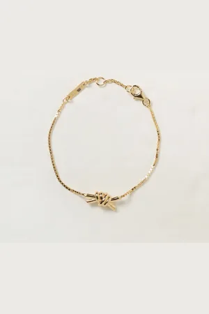 Bottega Veneta Bracciale Knot in argento placcato 18 kt