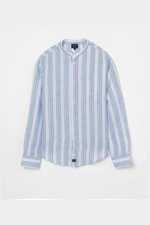 FAY Camicia in lino a righe