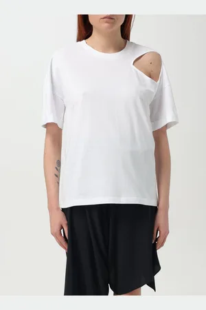 FEDERICA TOSI T-shirt cut-out in cotone