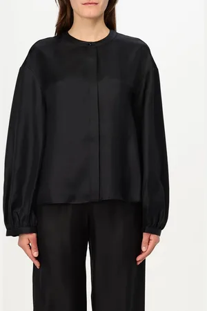 Loulou Studio Top in lana e seta