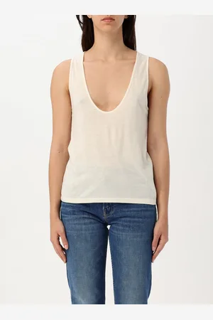 Loulou Studio Top in lana e seta