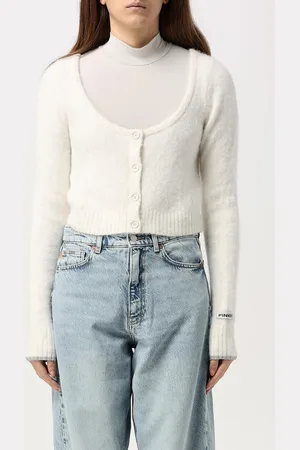 Pinko Cardigan cropped in misto lana