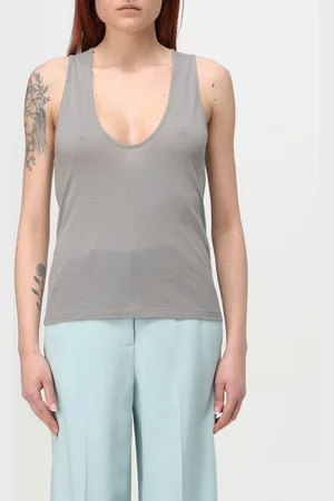 Loulou Studio Top in lana e seta