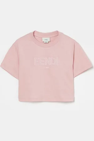 Fendi T-shirt in cotone con logo