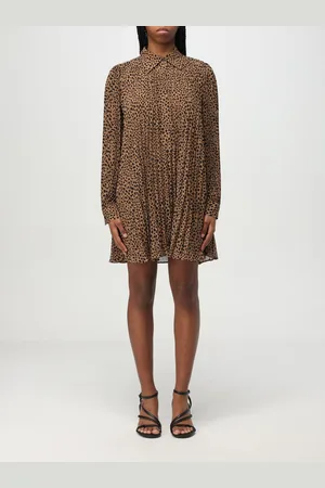 Michael Kors Abito chemisier in viscosa animalier