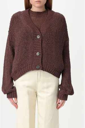 Roberto Collina Cardigan a v in maglia di misto cotone