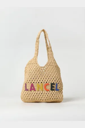 LANCEL Borsa in rafia crochet