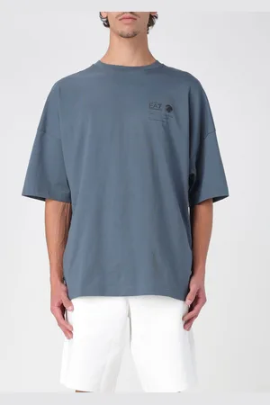 EA7 T-shirt in cotone con logo posteriore