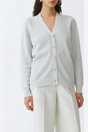 Fabiana Filippi Cardigan a v in misto cotone