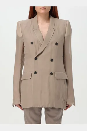 Rick Owens Blazer a doppiopetto in seta