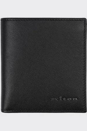 Kiton Portafoglio in pelle saffiano