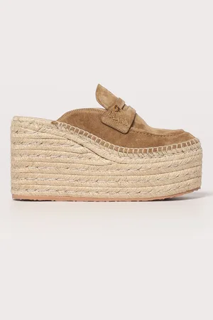 Gianvito Rossi Espadrillas con zeppa in camoscio