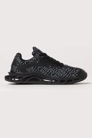 Roberto Cavalli Sneakers in pelle e gomma con stampa logo