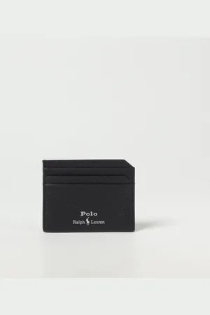 Ralph Lauren Portacarte di credito in pelle a grana